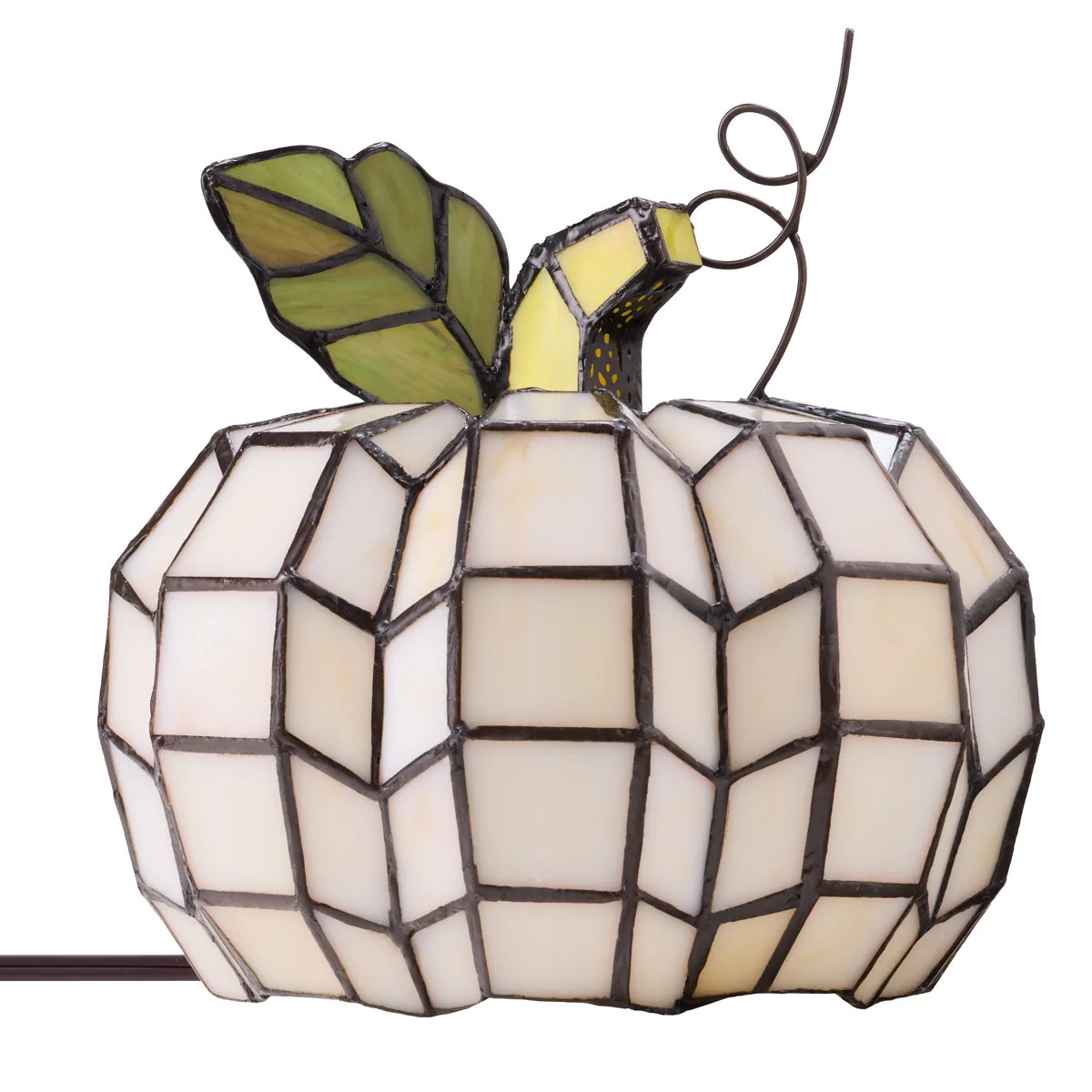 Crew Park Patch the Pumpkin 9"H Stained Glass Accent Light | Wayfair North America