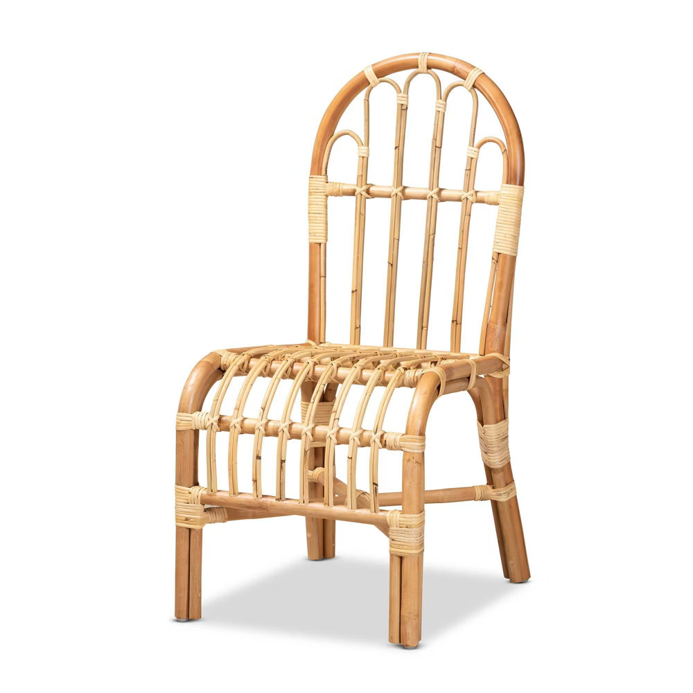 Athena Rattan Chair Natural - Baxton Studio | Target