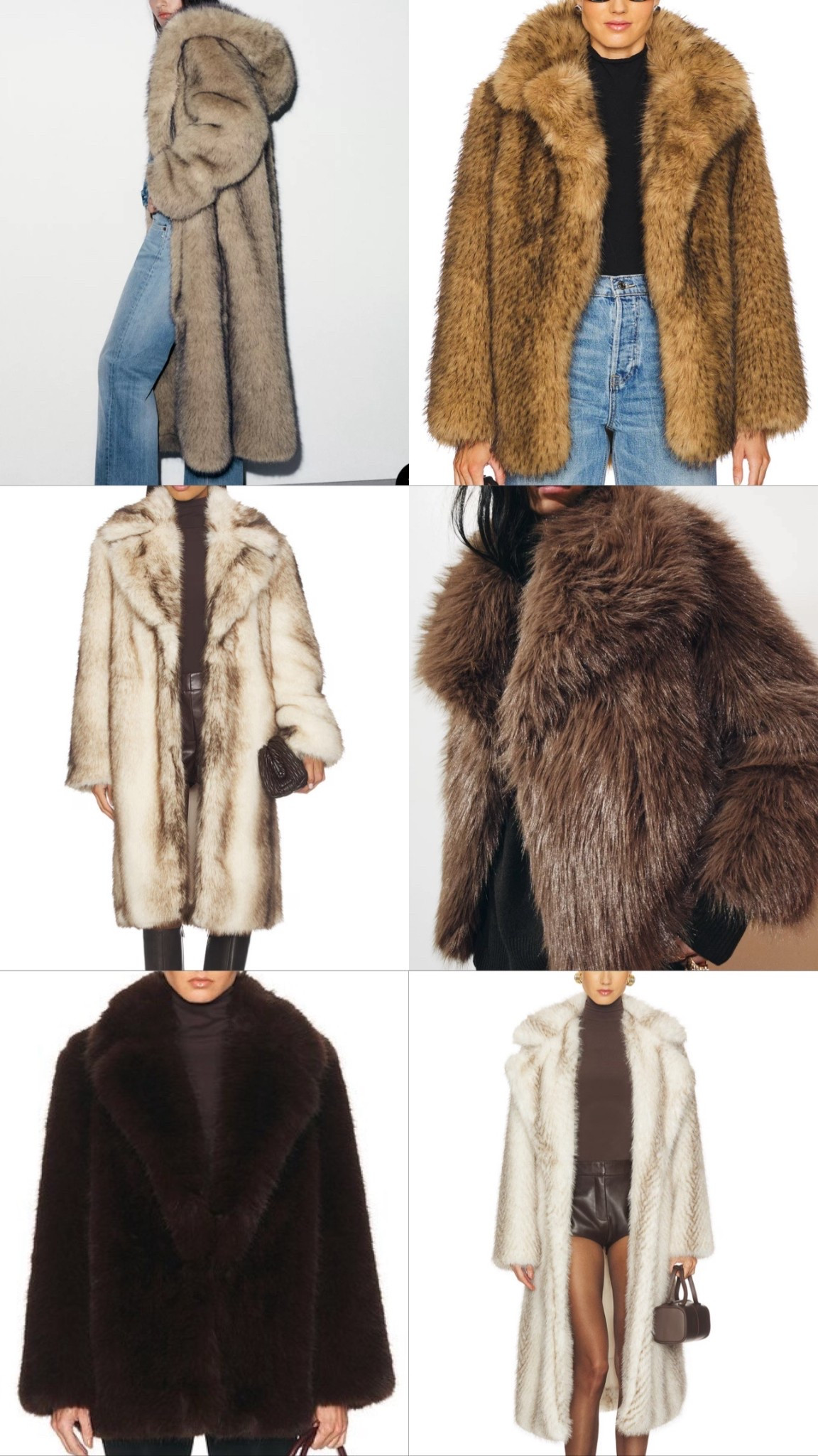 Faux fur coat round up!! 

#LTKSeasonal #LTKFindsUnder100