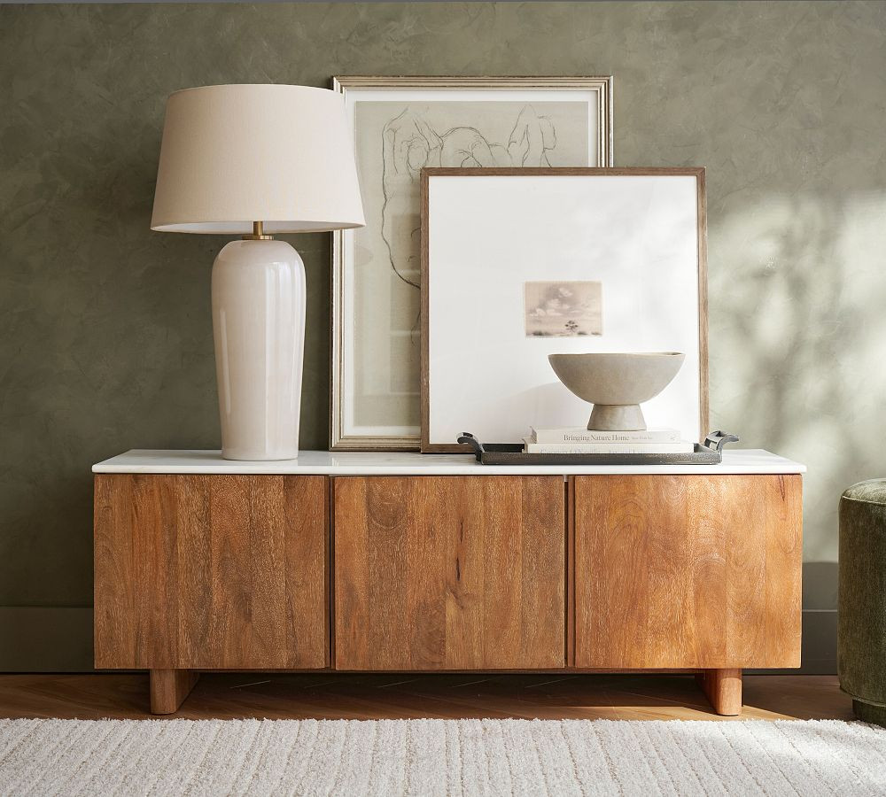 Cayman Marble Media Console (54") | Pottery Barn (US)