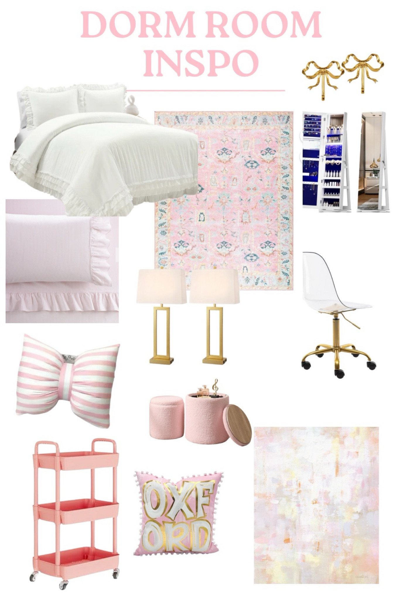 Dorm Room Inspo! 🎀 #dormroom #decor #college #smallspaces 

#LTKHome
