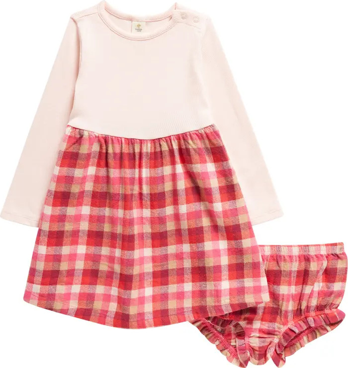 Kids' Plaid Long Sleeve Dress & Bloomers Set | Nordstrom