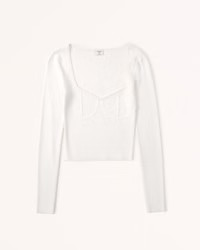 Corset Slim Sweater Top | Abercrombie & Fitch (US)
