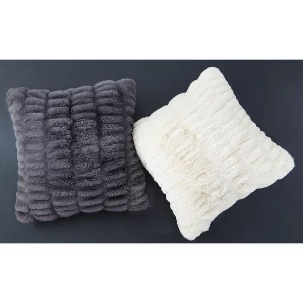 Lam Sculpted Faux Fur Throw Pillow | Wayfair North America