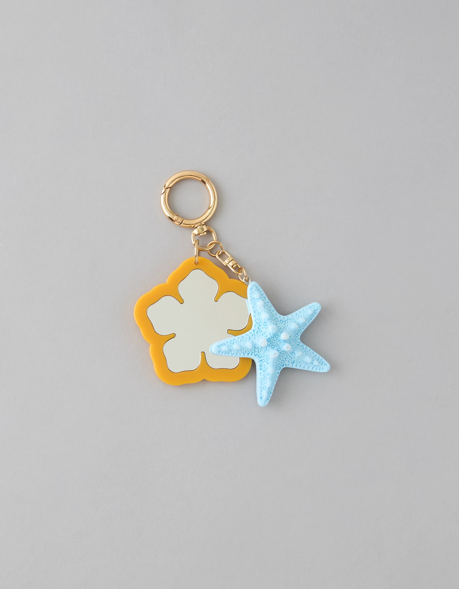AE Hibiscus Flower Mirror Keychain | American Eagle Outfitters (US & CA)