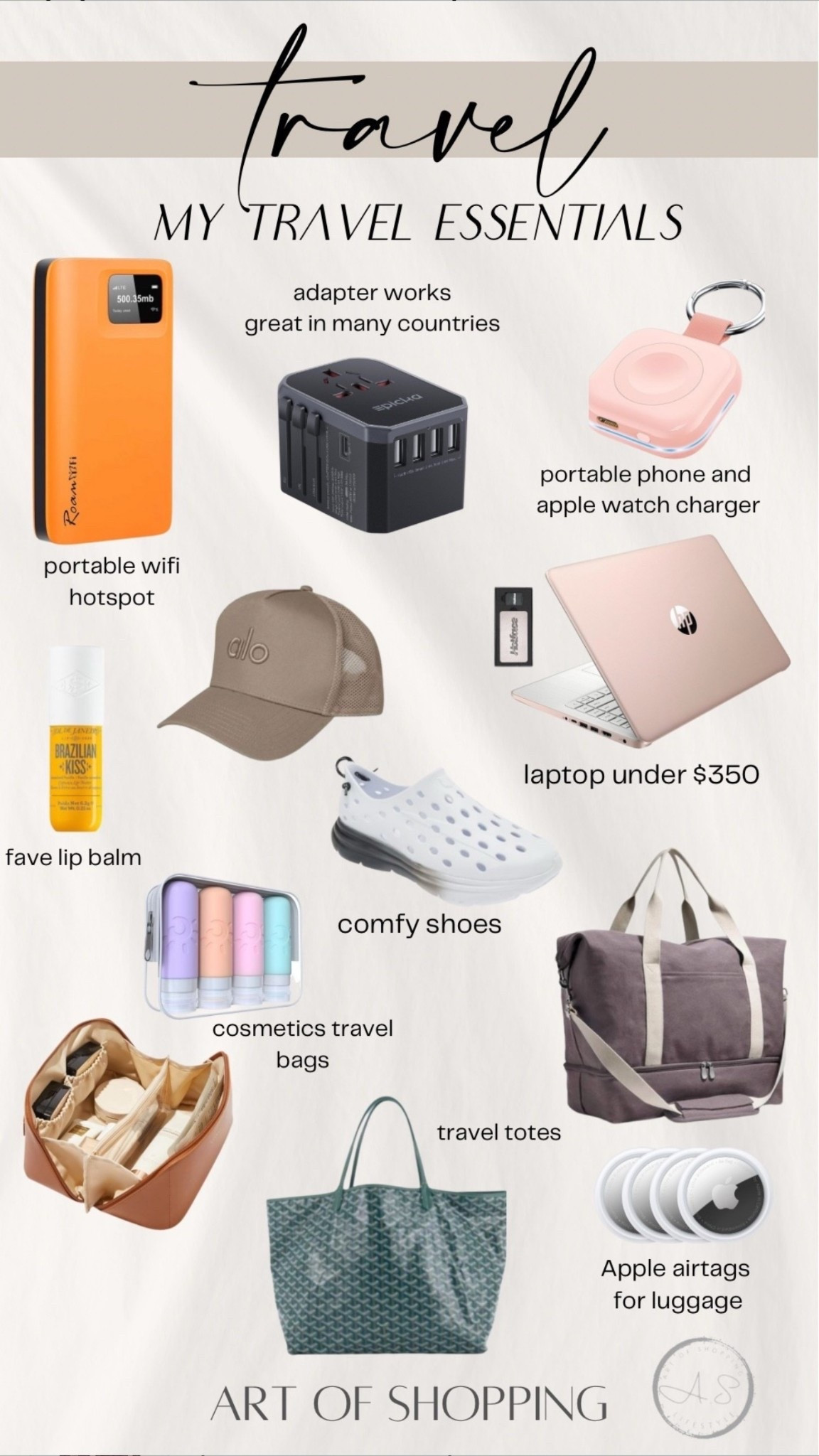 Heading out on vacation or a weekend getaway? These are my absolute must-have travel essentials I bring on every trip! From my favorite Amazon cosmetic bags to the best weekender tote (roomy, durable, and chic) to the genius portable Wi-Fi gadget I always pack for reliable connection overseas and locally—you’ll want to add these to your summer travel checklist ASAP.✨

Everything is linked for easy shopping on my LTK! Whether you’re packing for a family beach trip, a romantic weekend away, or a Europe summer vacation, these travel finds will keep you organized and stress-free. 💼🌎✈️

🧳 Shop my summer travel must-haves now!

•	summer travel essentials
	•	best Amazon travel accessories
	•	Amazon cosmetic bags
	•	weekender tote bag for women
	•	summer vacation packing list
	•	travel tote with compartments
	•	family vacation must-haves
	•	portable Wi-Fi for travel
	•	best travel gadgets for 2025

#LTKTravel #LTKSummerEdit #LTKFindsUnder100