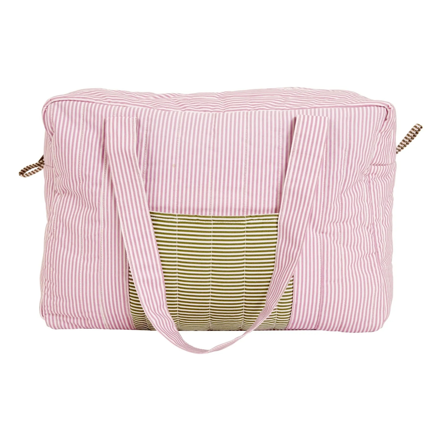 Striped diaper bag | Lilac | Smallable