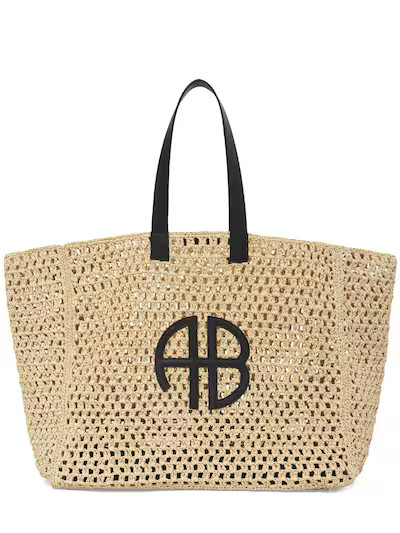 ANINE BING - Large rio canvas tote bag - Sand | Luisaviaroma | Luisaviaroma