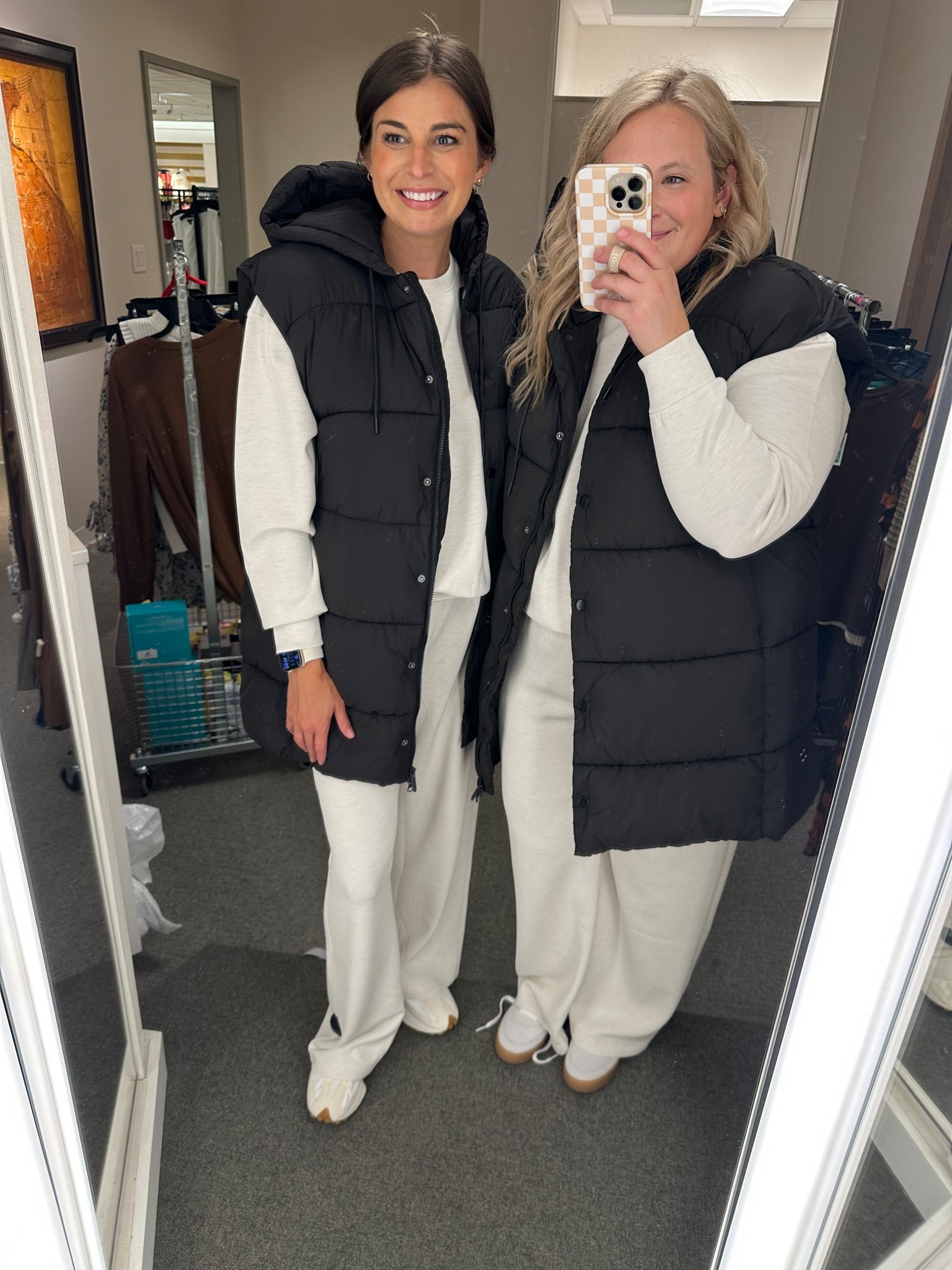 Who’s the least bit shocked this entire outfit came home with both of us from Nsale!!?