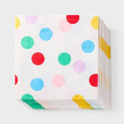 30ct Confetti Dots Lunch Napkins - Spritz™ | Target