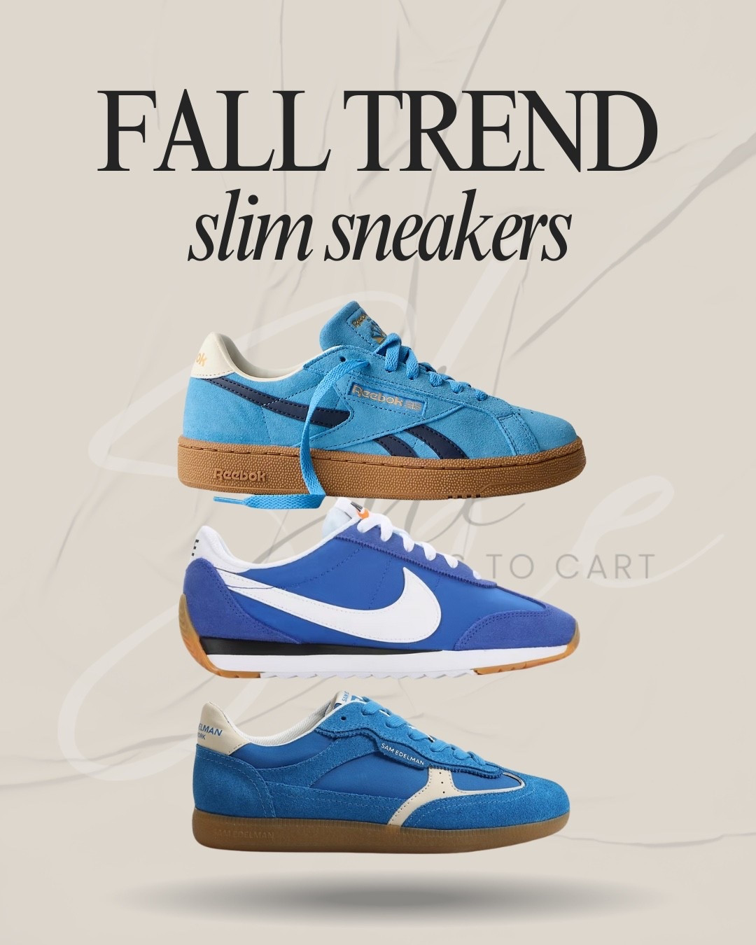 Slim sneakers in blue 😍

#LTKSaleAlert #LTKShoeCrush #LTKFindsUnder100