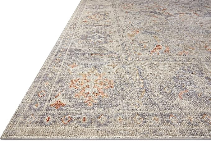 Chris Loves Julia x Loloi Rosemarie Collection ROE-05 Oatmeal / Lavender 7'-10" x 10' Area Rug | Amazon (US)