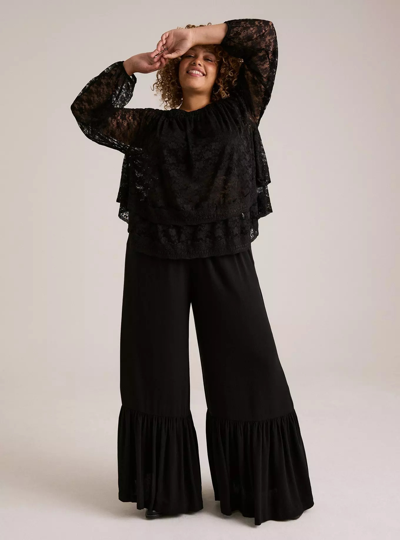 Festi Tiered Flare Pant | Torrid (US & Canada)