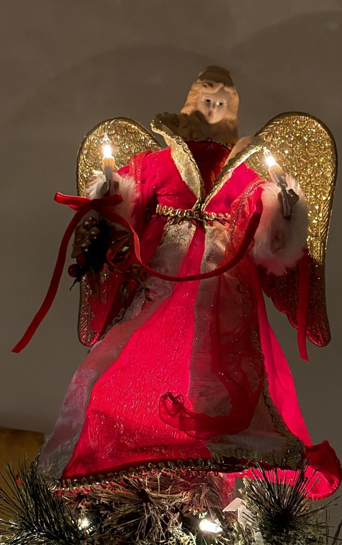 This beautiful angel is my perfect tree topper! I love the bow! #christmas #christmasdecor #christmastree 

#LTKSeasonal #LTKHoliday #LTKHome