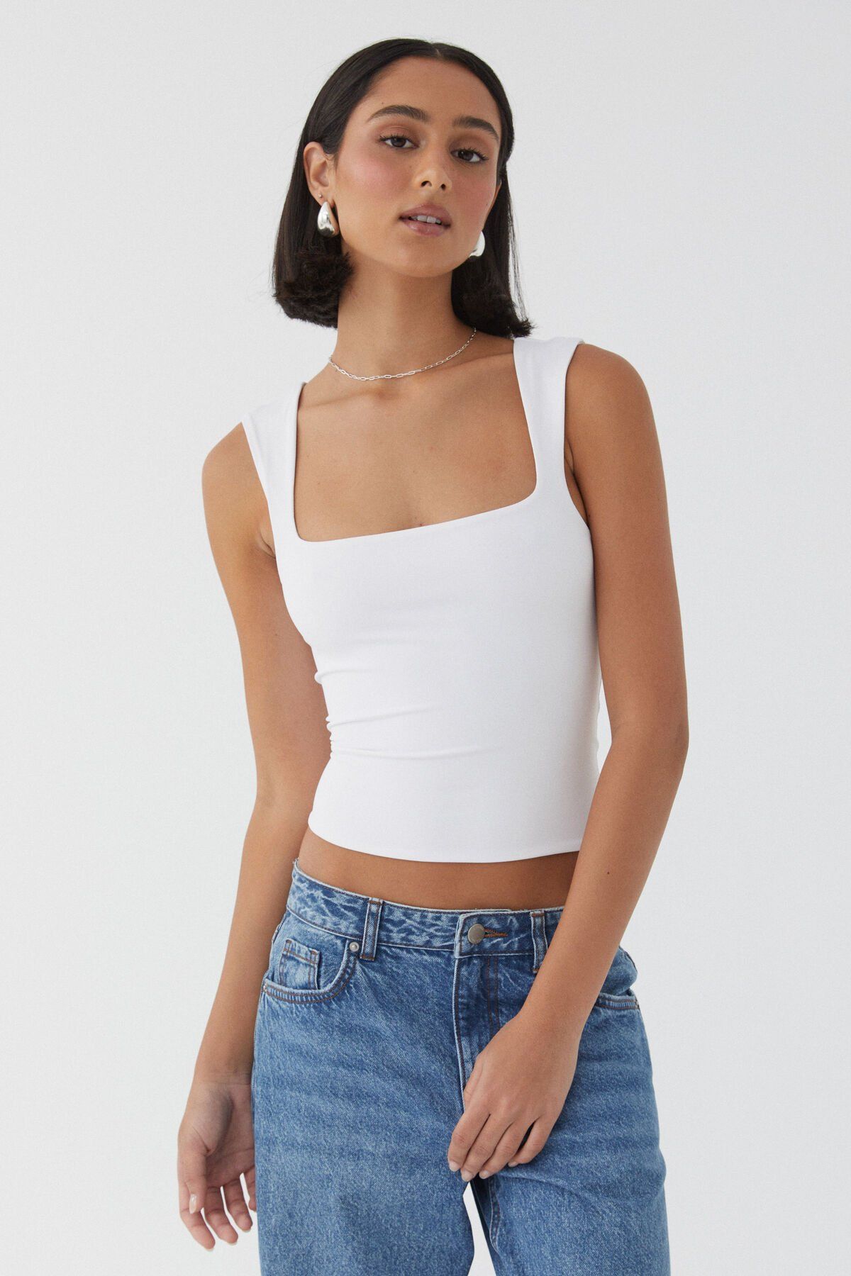Luxe Open Neck Top | Cotton On (ANZ)
