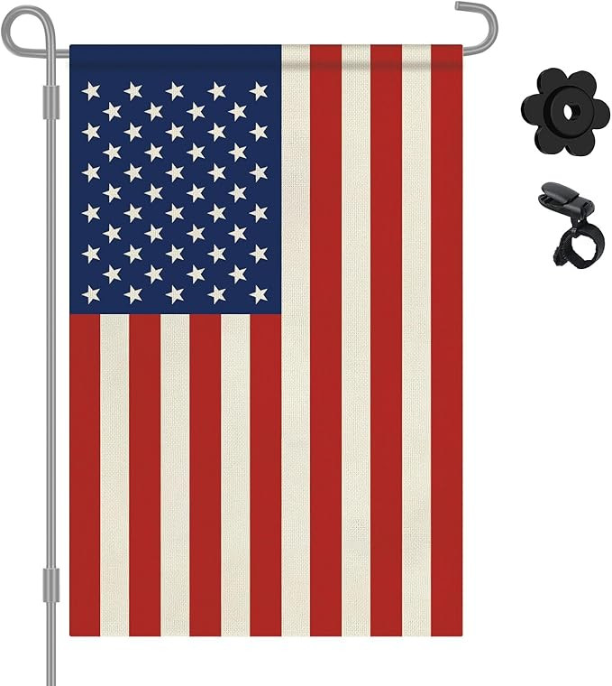 12" x 18" American Flag Garden Flag,4th of July Decorations,Small American Flags Patriotic Fourth... | Amazon (US)
