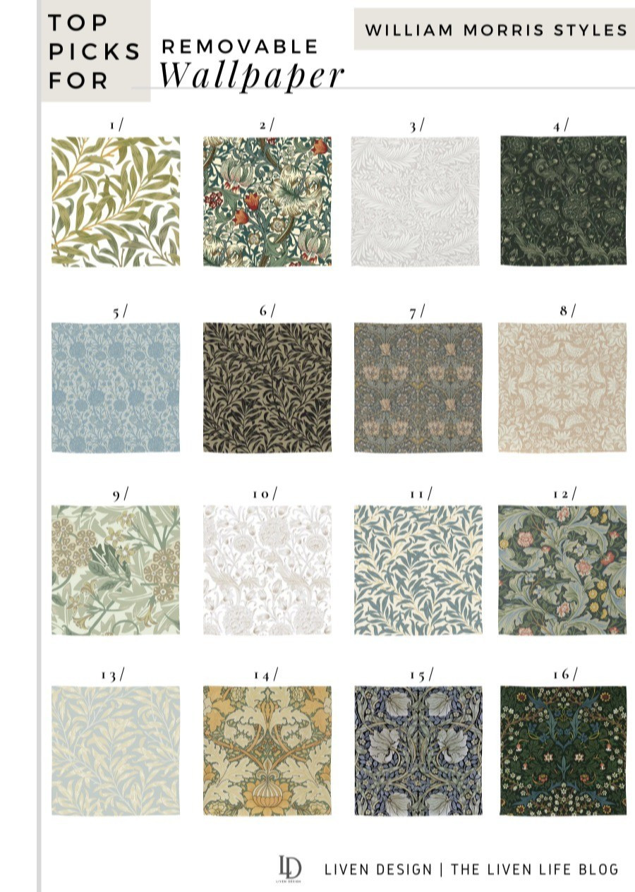 william morris wallpaper. Botanical wallpaper. Nursery decor. Bedroom decor. Removable wallpaper. Temporary wallpaper. Peel and stick wallpaper. Floral wallpaper 

#LTKSeasonal #LTKHome #LTKSaleAlert