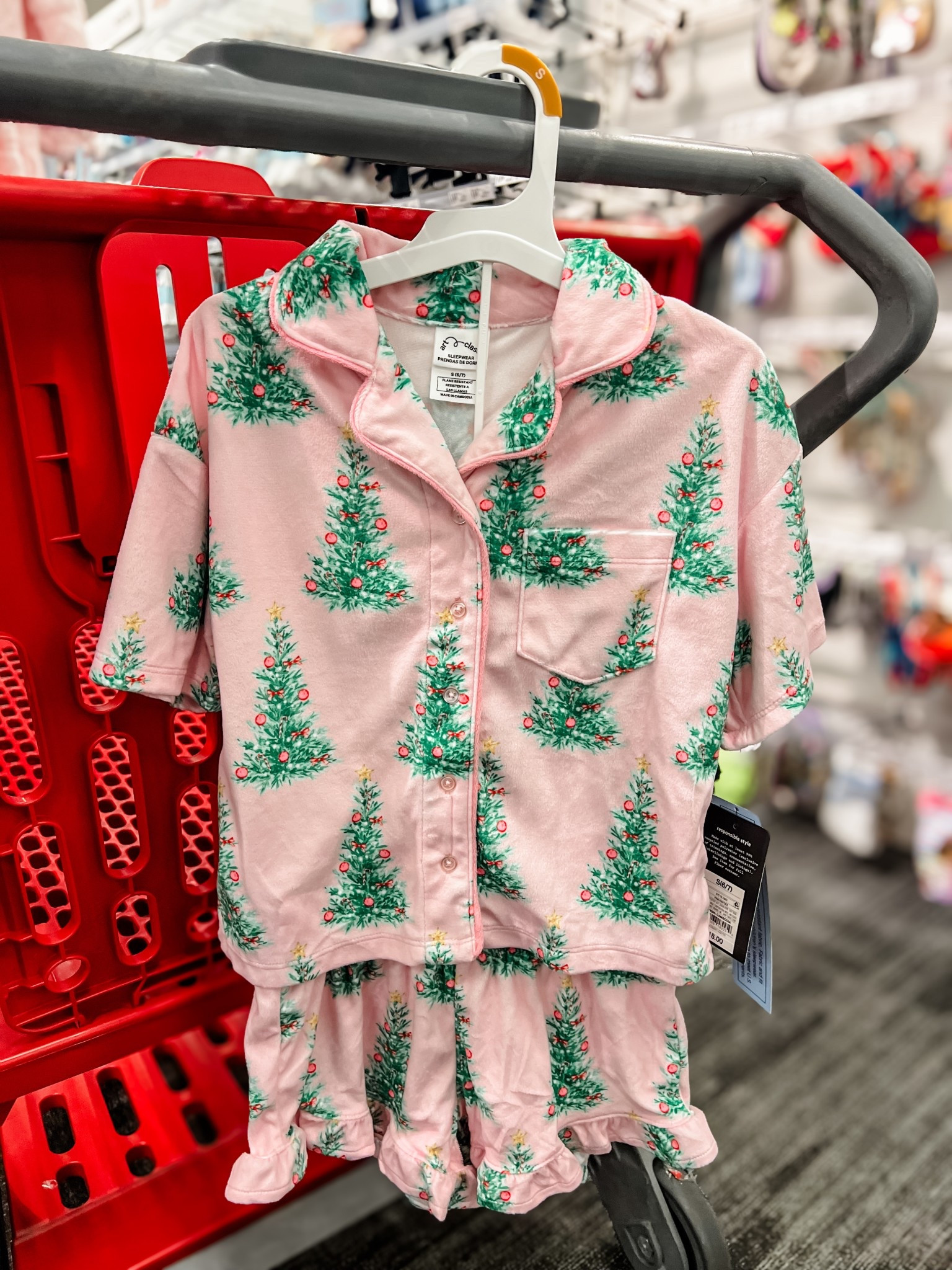 Spotted the cutest girls Christmas pajamas today 🎄! My tween loves this style of festive short pajama sets Target has had lately! The material is extra soft and the little ruffle on the shorts is just too adorable 🩷! #ltkchristmas 

#LTKFamily #LTKSeasonal #LTKKids