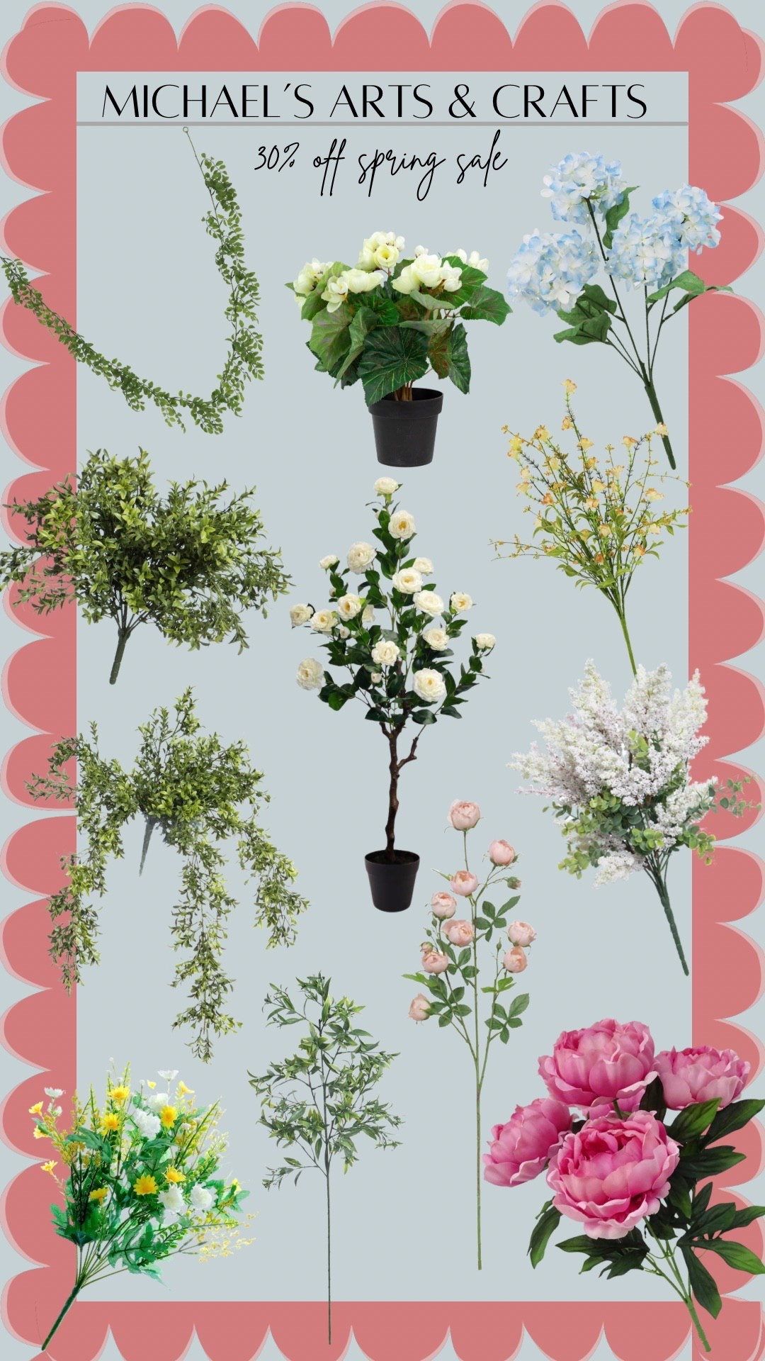 Michael’s Arts & Crafts spring sale! 30% off code: spring30

#LTKSpringSale #LTKHome #LTKSaleAlert