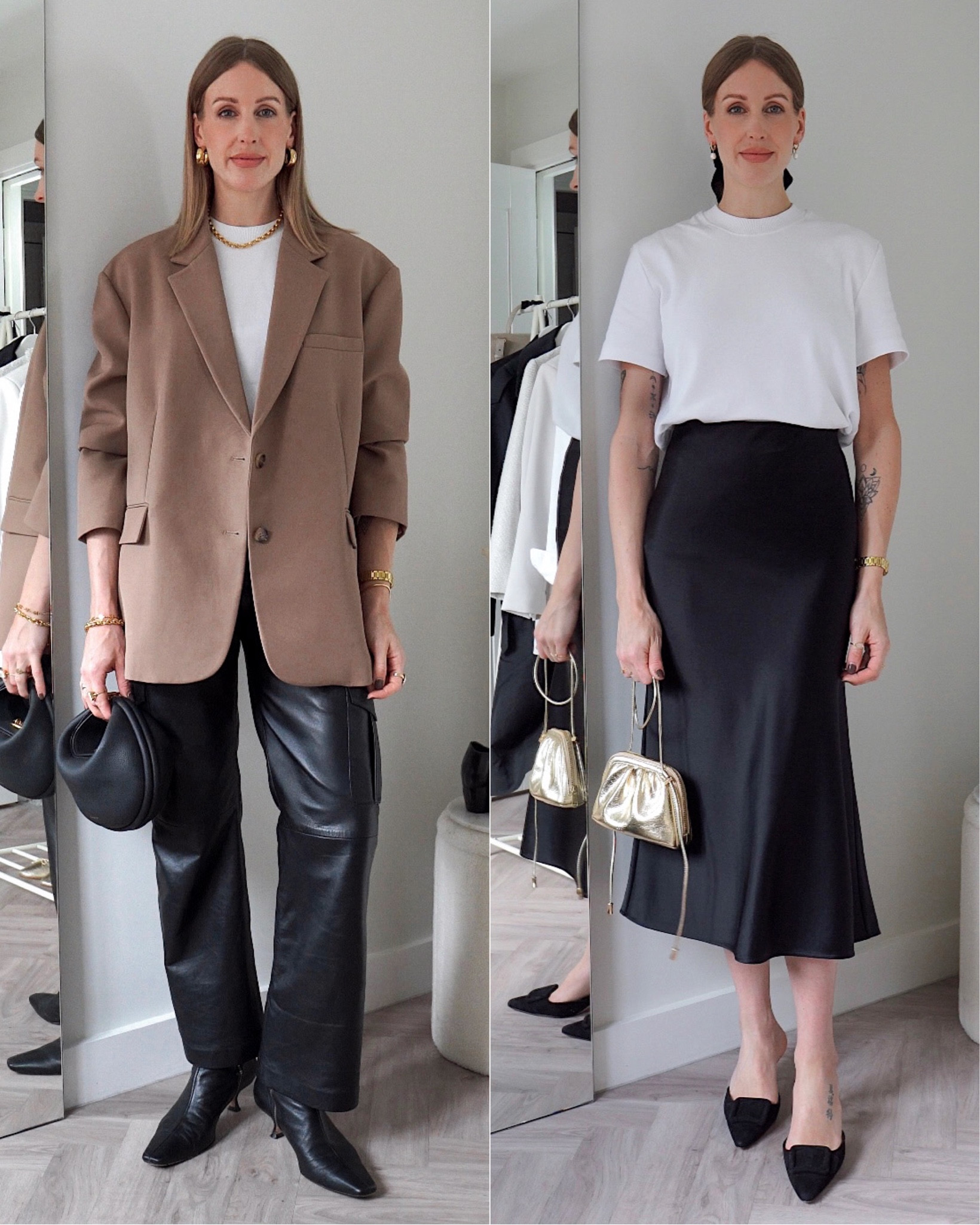Wear your white t-shirt outfits for the evening and formal occasions like wedding guest, christening or date night outfits

*get 15% off my gold bag with code ‘CHARLOTTE15’
 #whitetshirt #minimalstyle #minimalfashion 

#LTKSeasonal #LTKFind #LTKstyletip
