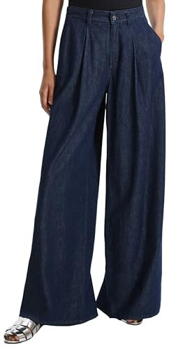 Theory Women's Pleated Wide Leg Pant, Indigo | Amazon (US)