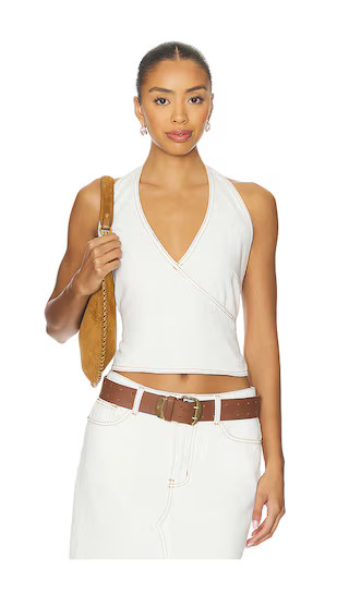 Heartbreak Halter Top in Porcelain | Revolve Clothing (Global)