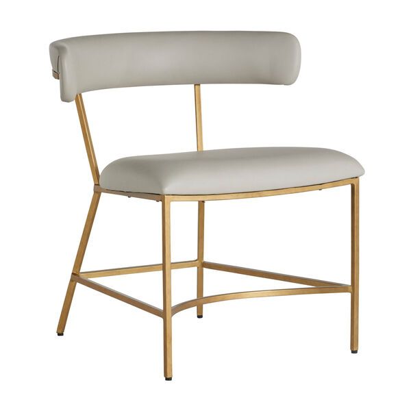 Mason Gray and Gold Dining Chair | Bellacor