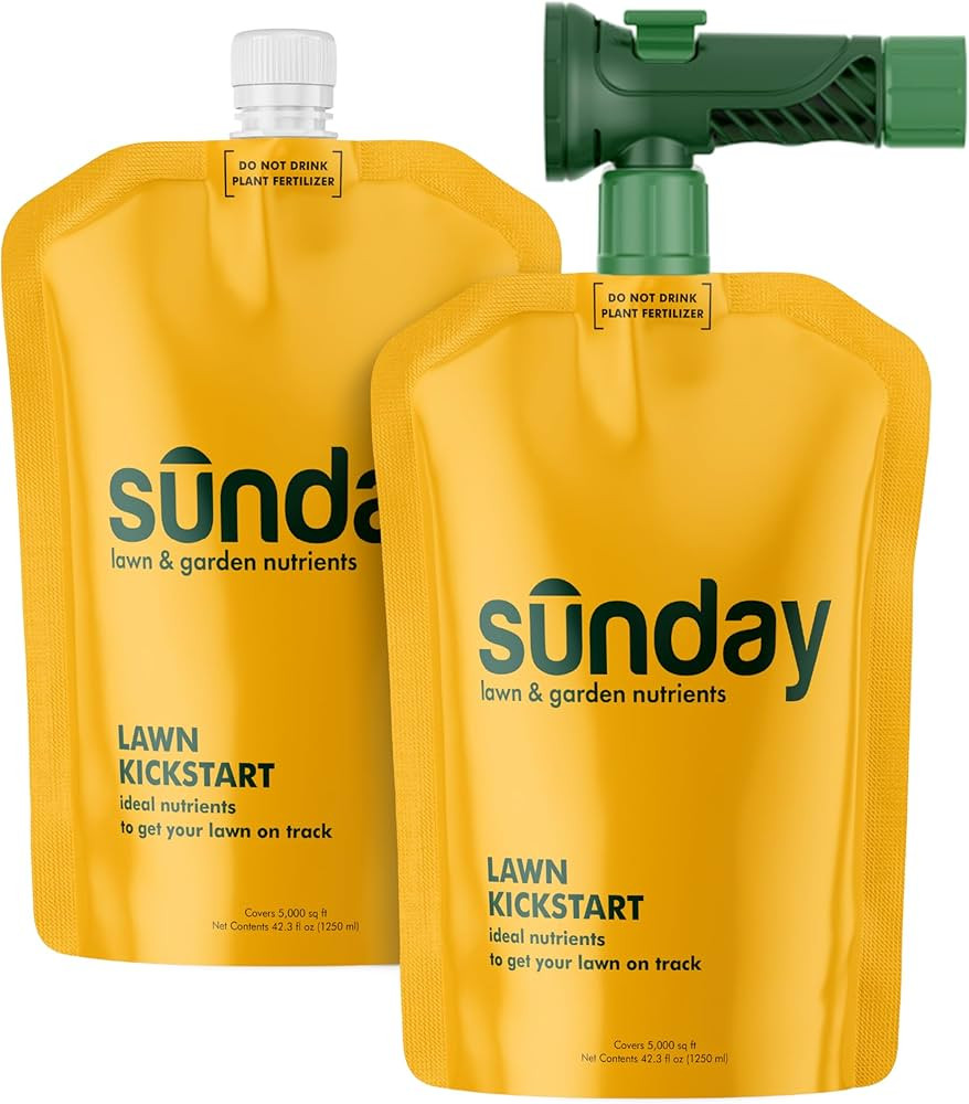 Sunday Lawn Kickstart Fertilizer, 42.3oz, 2 Pack - Lawn Fertilizer for Lawn Improvement - Include... | Amazon (US)