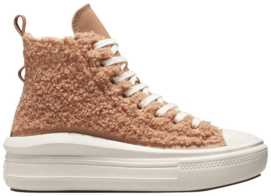 Wmns Chuck Taylor All Star Move Platform High 'Sherpa - Champagne Tan' | GOAT
