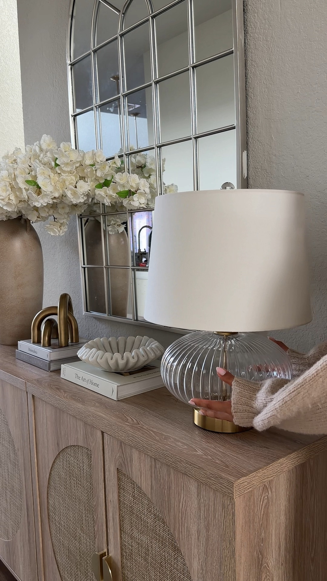 Amazon glass and gold lamp 

#LTKHome #LTKSaleAlert