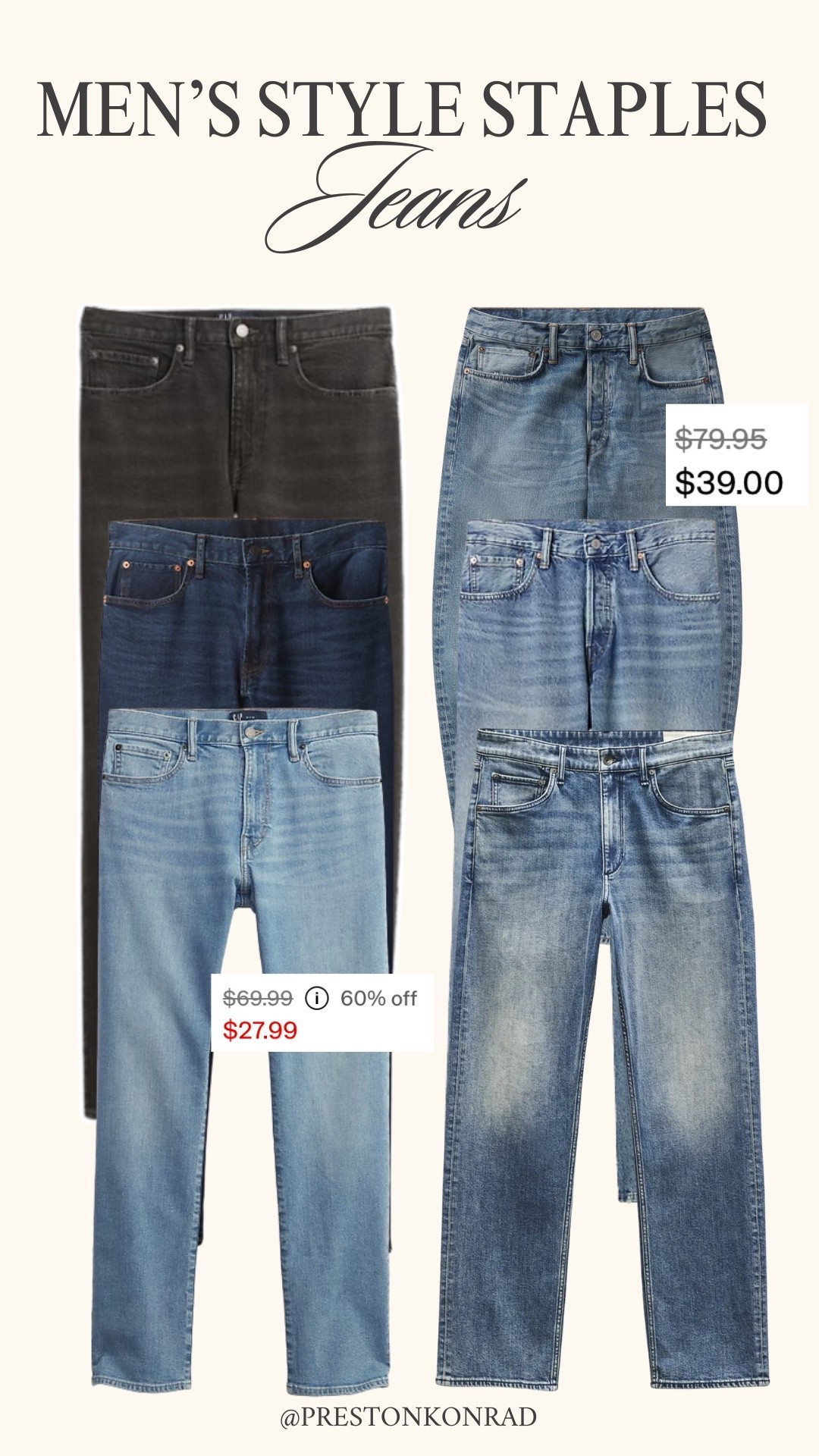 All of my staple jeans that I wear on the daily! (& under $50 is such a steal) 

#LTKMens #LTKootd #LTKSeasonal
