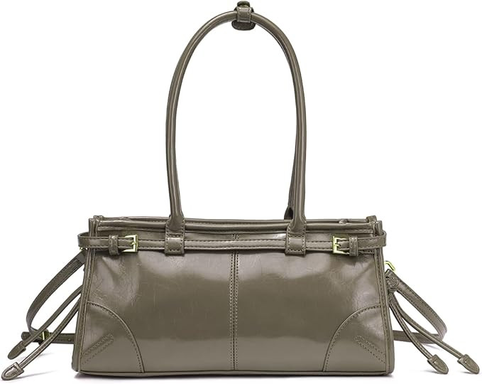 Shoulder Bags for Women Women's Crossbody Bag Soft Faux Leather Zipper Closure Detachable Long St... | Amazon (US)