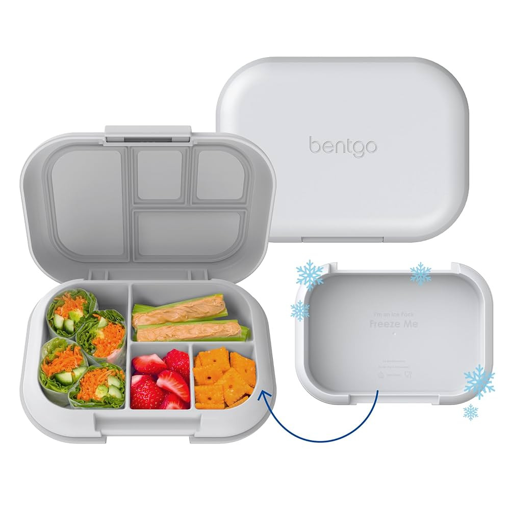 Bentgo Chill Kids Leak-Proof Lunch Box - 4-Compartment Bento Box with Built-In Ice Pack, 3.3 Cup ... | Amazon (US)