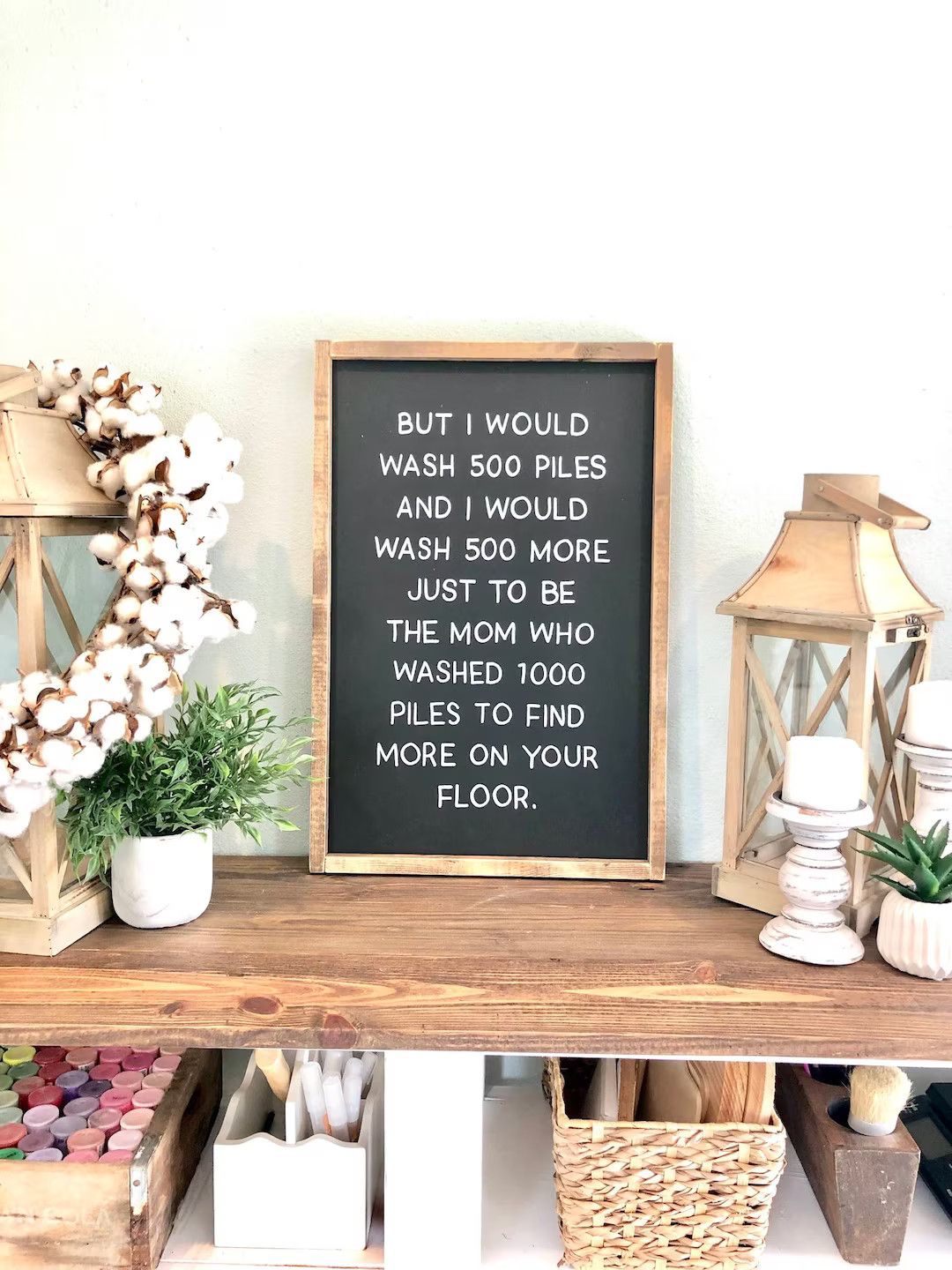 But I Would Wash 500 Piles Sign. Cute Laundry Room Sign - Etsy | Etsy (US)