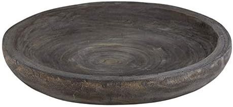 SB Design Studio Pure Design Collection Paulownia Wood Bowl, Medium, Charcoal | Amazon (US)