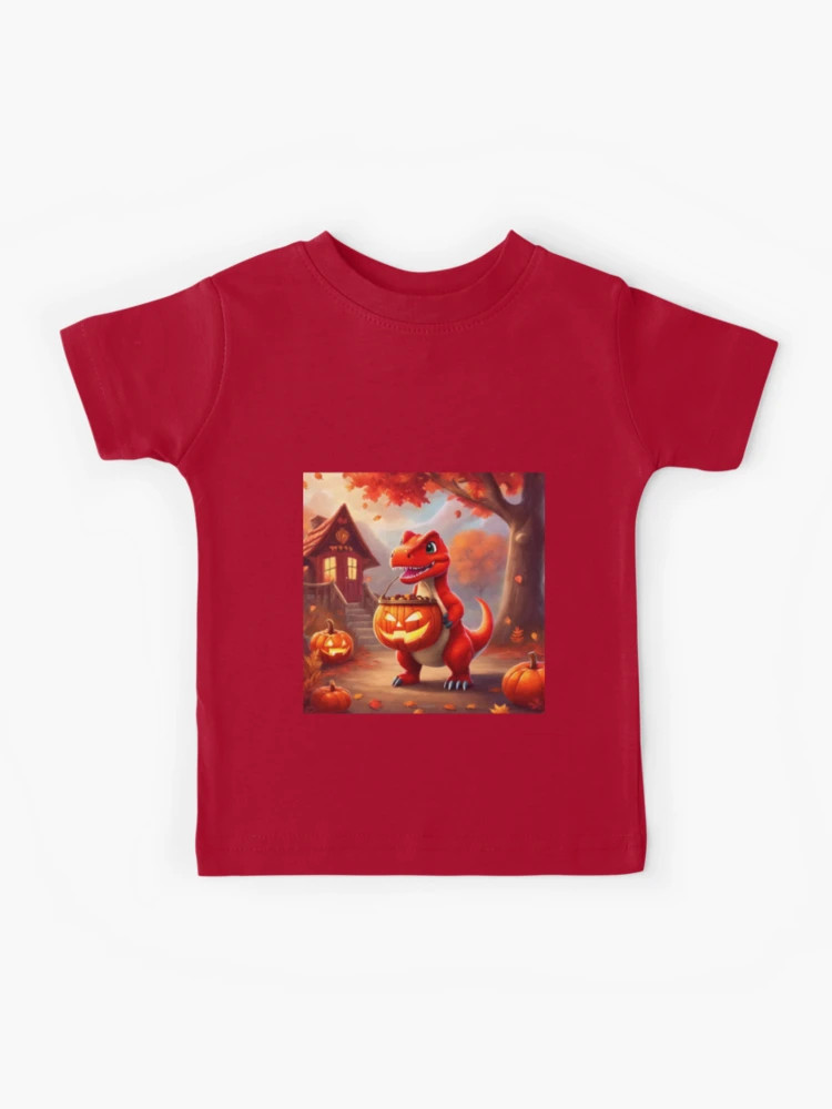 Halloween Dinosaur Kids T-Shirt | Redbubble (US)