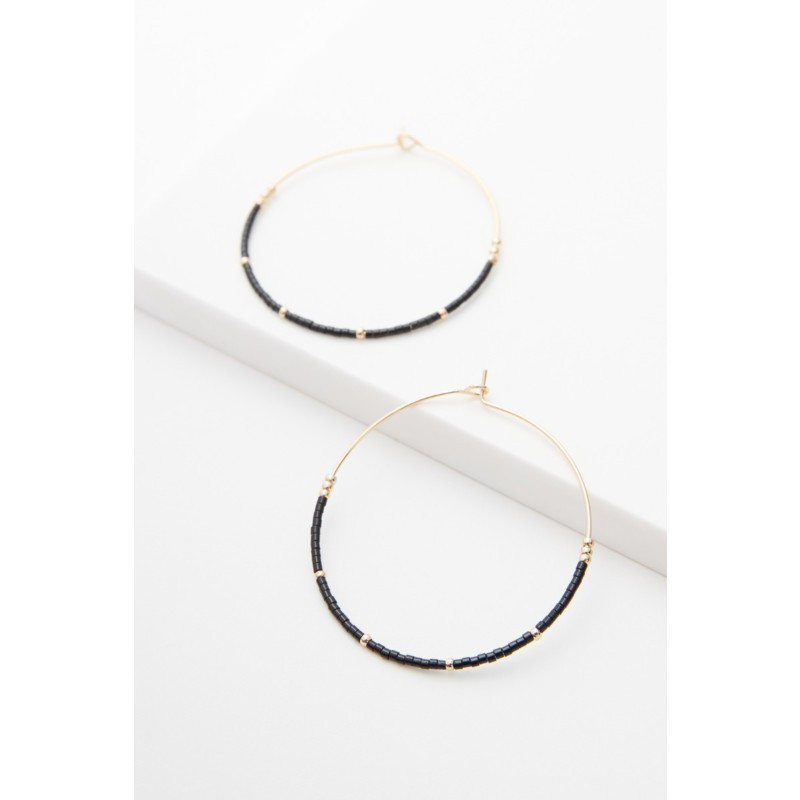 EVEREVE Brandi Sea Bead Hoop Earring | EVEREVE | Evereve