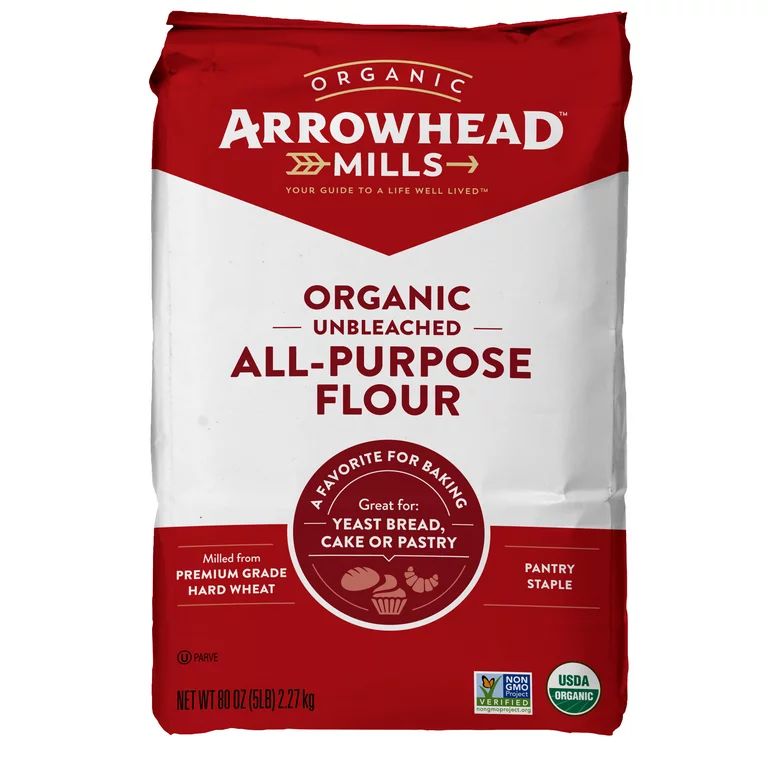 Arrowhead Mills Unbleached Organic All Purpose Flour, 5 lb Bag | Walmart (US)