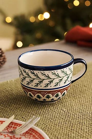 Evergreen Tree Ceramic Mug | Anthropologie (US)