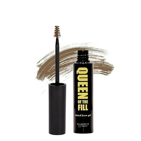 Elizabeth Mott Queen of the Fill Tinted Brow Gel | Fill In Eyebrows and Cover Gray Hairs (Light Medium Brown) - 4g | Walmart (US)