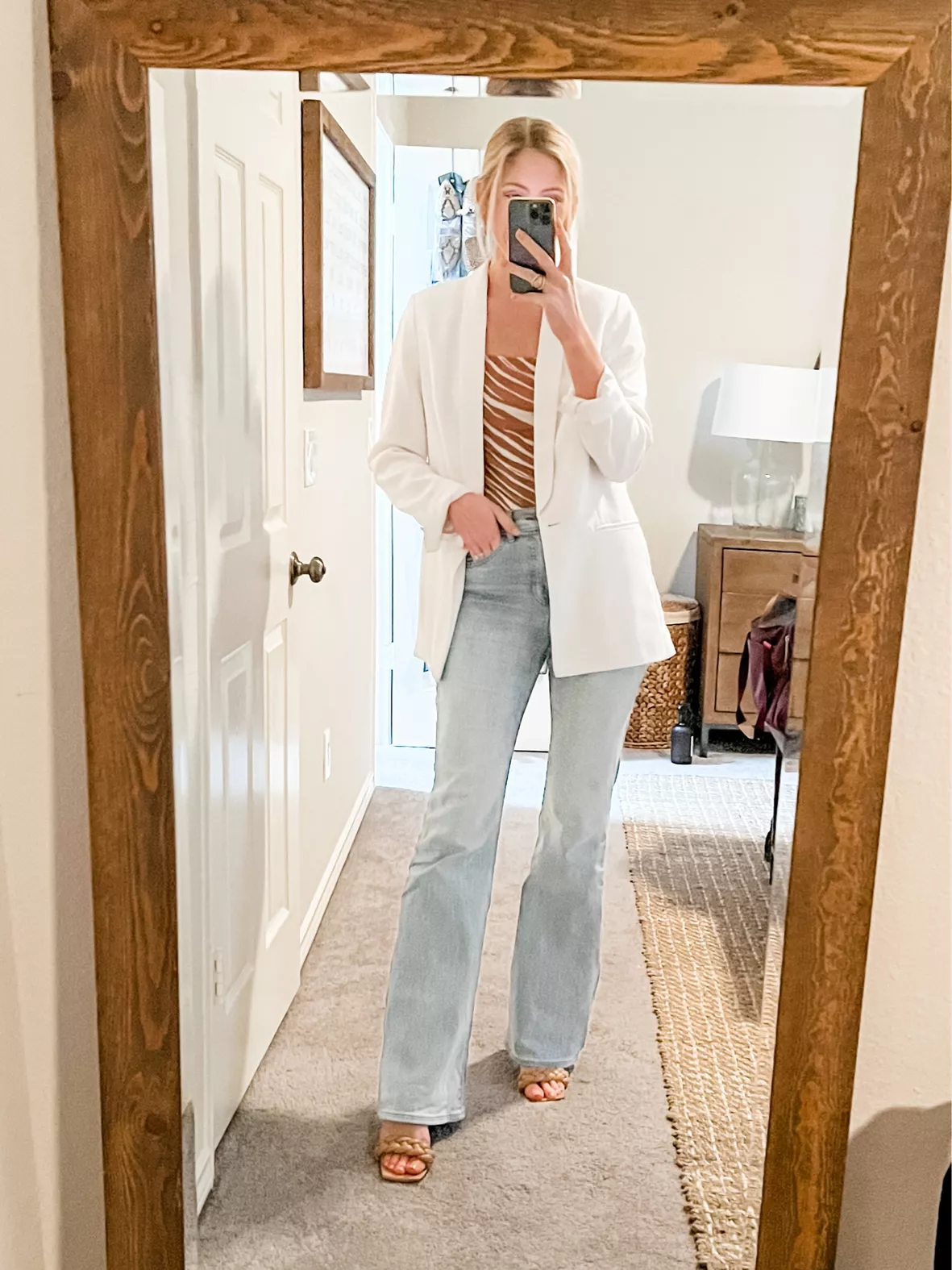 Mid Rise Light Wash 70s Flare Jeans curated on LTK