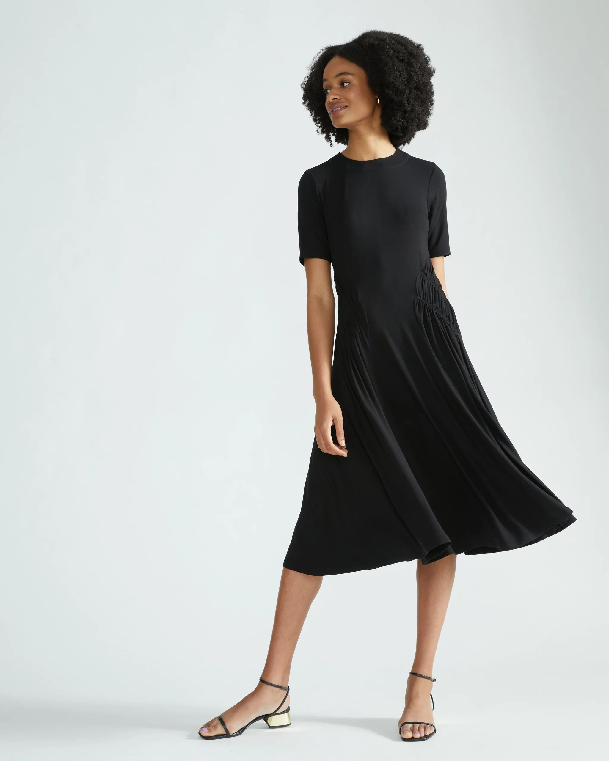 Devi Liquid Jersey Dress
   Black | Universal Standard