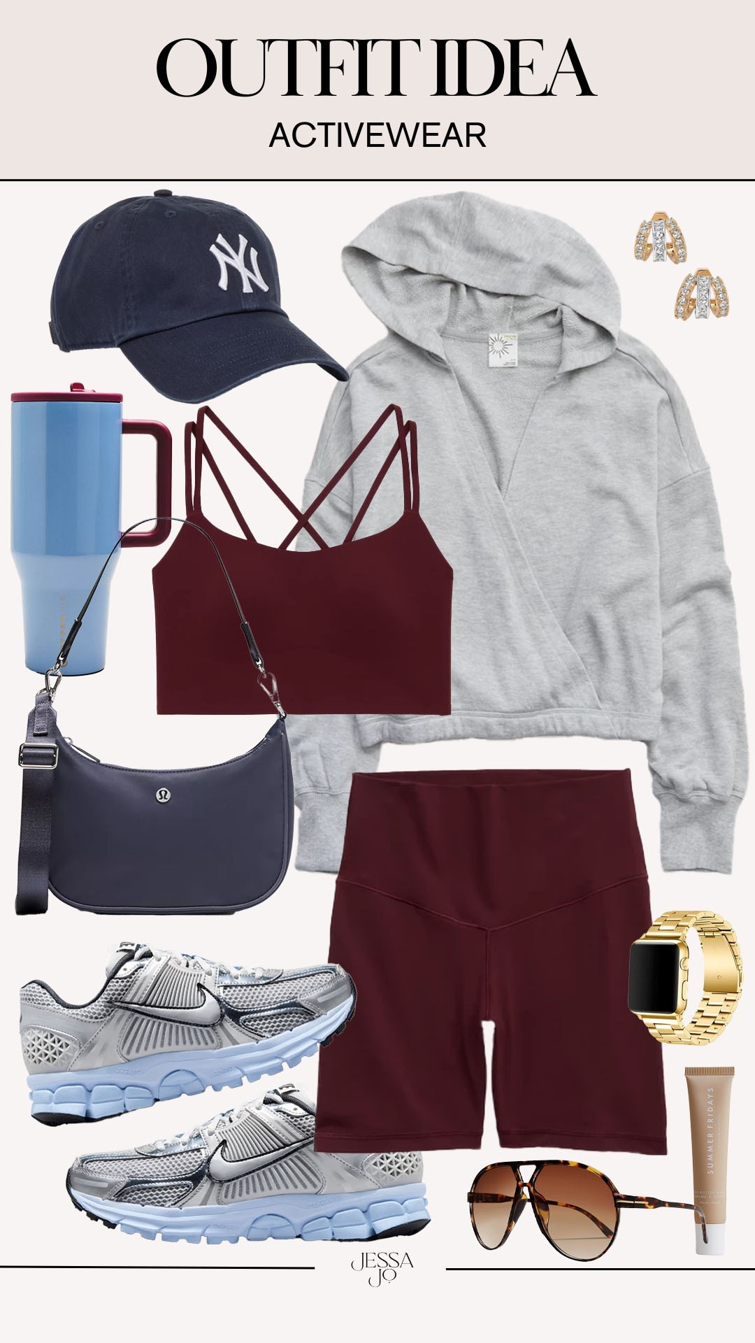 Trendy active outfit. Fall activewear. Summer to fall active outfit. Aerie new arrivals. Burgundy and blue fall style.

#LTKootd #LTKSeasonal #LTKActive
