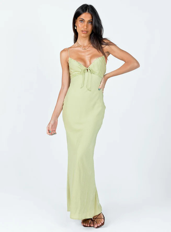 Emily Maxi Dress Green | Princess Polly US