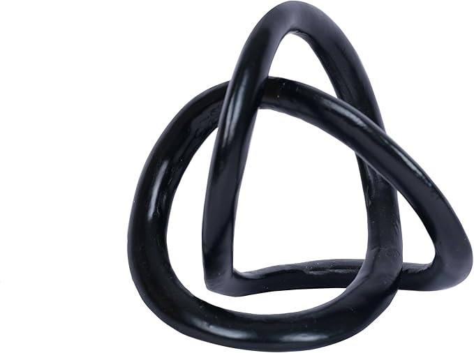 Modern Geometric Round Sculpture Gold Knot Statue Decor Tabletop Sculpture and Figurines Round De... | Amazon (US)