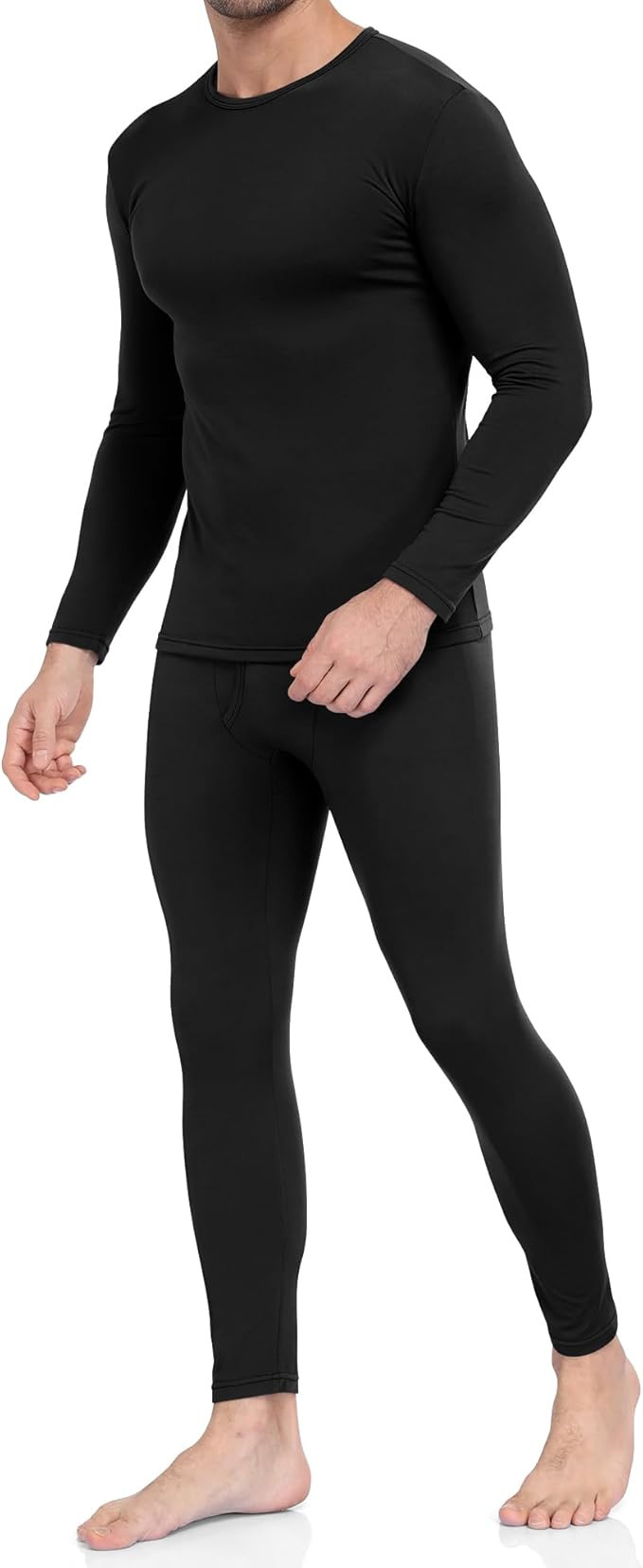 WEERTI Thermal Underwear for Men Long Johns with Fleece Lined Base Layer Men Cold Weather Top Bot... | Amazon (US)