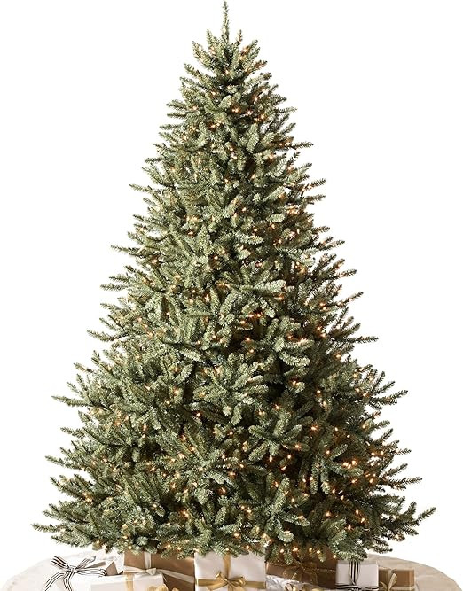 Balsam Hill 7.5ft Pre-Lit Classic Blue Spruce Artificial Christmas Tree with LED Clear Lights | Amazon (US)