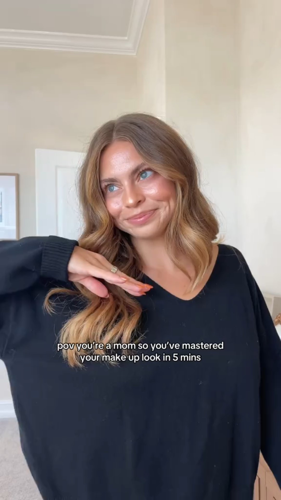 pov you’re a mom so you’ve mastered your makeup look in 5 mins 🤍 linking similar sweaters

#LTKBeauty #LTKFindsUnder50 #LTKFamily