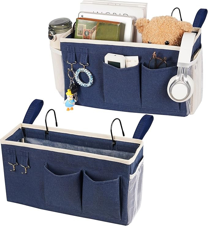 Loghot Bedside Caddy/Bedside Storage Bag Hanging Organizer for Bunk and Hospital Beds,Dorm Rooms ... | Amazon (US)