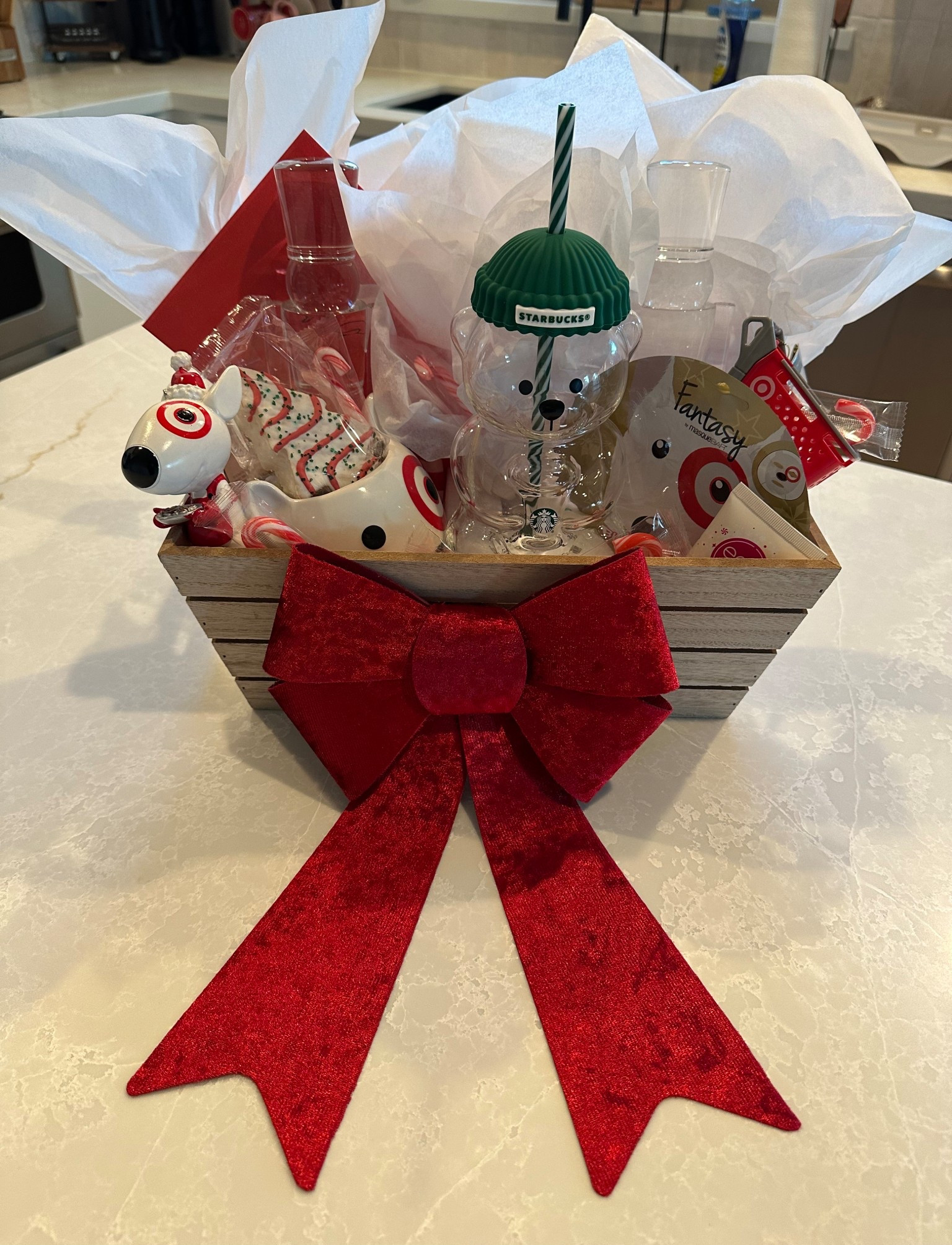 Brrr basket inspo - Target edition 🎯 so many fun Target and bullseye items! Also featuring the Starbucks “bearista” 🫣 Linking these and more options for you guys ❤️

#LTKSeasonal #LTKFindsUnder50 #LTKHoliday